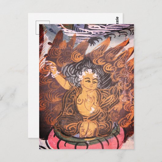 Buddha Postkarte (Vorne/Hinten)