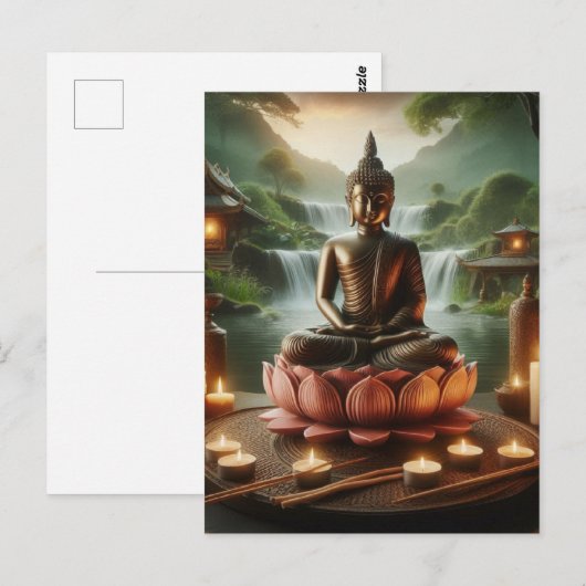 Buddha Postkarte (Vorne/Hinten)