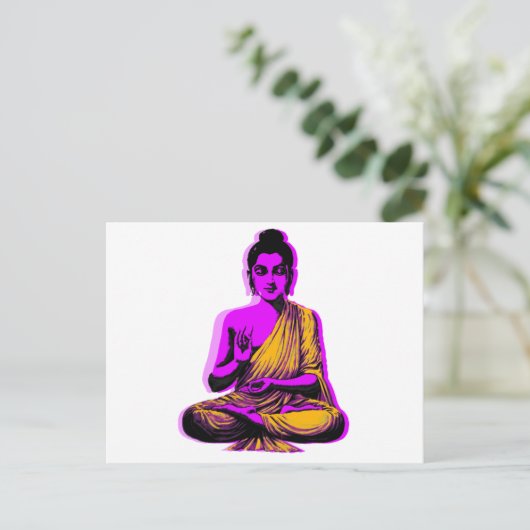 Buddha Postkarte (Stehend Vorderseite)