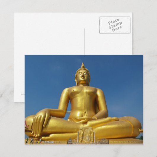 Buddha-Power Postkarte (Vorne/Hinten)
