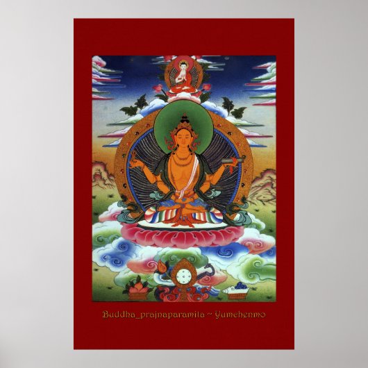 Buddha Prajnaparamita Reihe Religiöser Kunst Poster (Vorne)