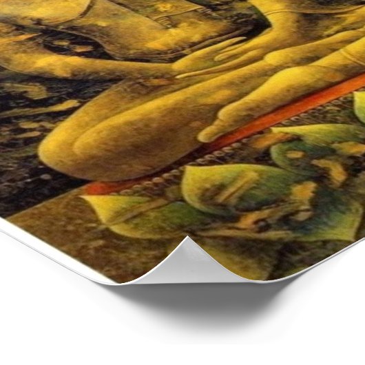 Buddha Print Poster (Ecke)