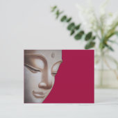 Buddha-Profil Postkarte (Stehend Vorderseite)