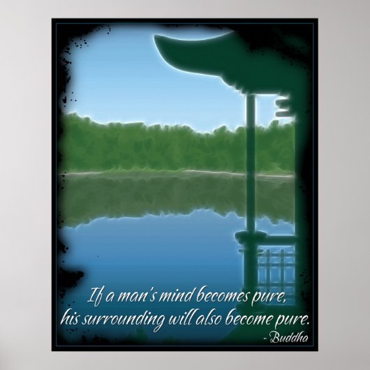 Buddha Pure Quote Poster (Vorne)