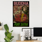 BUDDHA PURE SATIVA POSTER (Heimbüro)