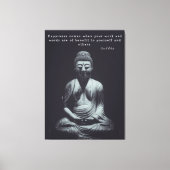 Buddha Qoute Leinwanddruck (Vorderseite)