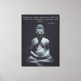 Buddha Qoute Leinwanddruck