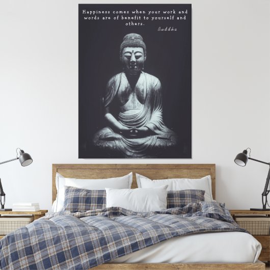 Buddha Qoute Leinwanddruck (Insitu (Schlafzimmer))