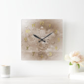 Buddha Quadratische Wanduhr (Zuhause)