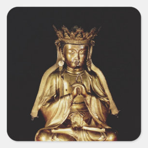 Buddha Quadratischer Aufkleber