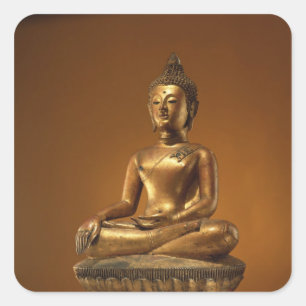 Buddha Quadratischer Aufkleber