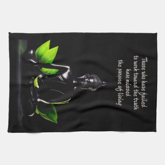 Buddha Quote 1 Handtuch (Horizontal)