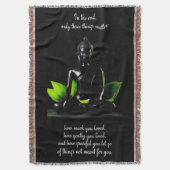 Buddha Quote 3 werfen Decke (Vorderseite Vertikal)