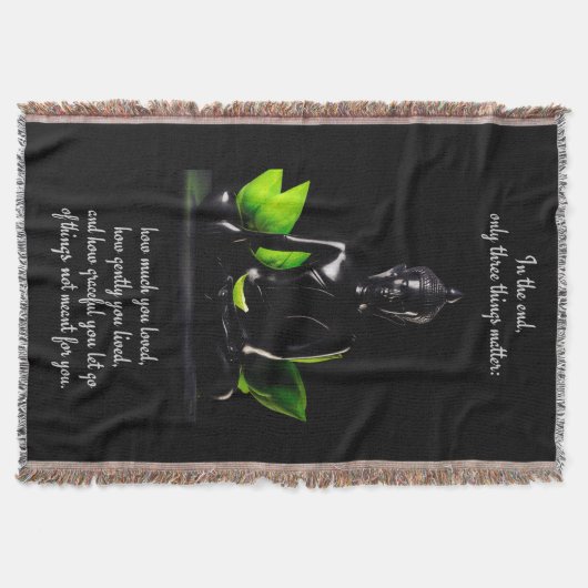 Buddha Quote 3 werfen Decke (Vorderseite)