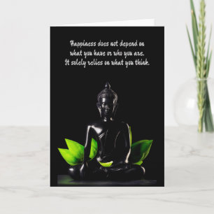 Buddha Quote 4 - individuell anpassbare Grußkarte Karte
