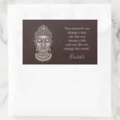 Buddha Quote-Aufkleber für benutzerdefinierten Tex Rechteckiger Aufkleber (Tasche)