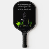 Buddha Quote benutzerdefinierte Monografie Pickleball Schläger (Vorderseite)