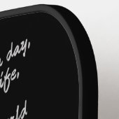 Buddha Quote benutzerdefinierte Monografie Pickleball Schläger (Linke Seite)