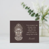 Buddha Quote benutzerdefinierter Text Postkarte (Stehend Vorderseite)