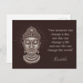 Buddha Quote benutzerdefinierter Text Postkarte (Vorne/Hinten)