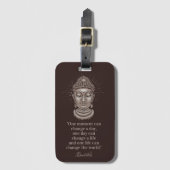 Buddha Quote für benutzerdefinierten Text Gepäckanhänger (Vorderseite Vertikal)