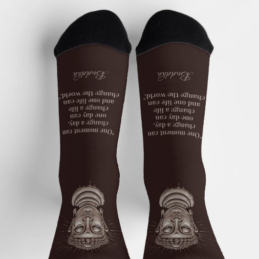 Buddha Quote für benutzerdefinierten Text Socken (Oben)