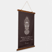 Buddha Quote für benutzerdefinierten Text Wandteppich Mit Holzrahmen (Gewinkelt)