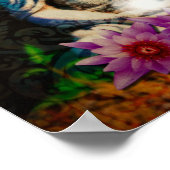 Buddha Quote lila Lotus Poster (Ecke)