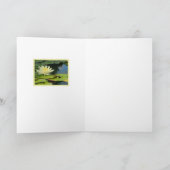 BUDDHA QUOTE/MOONLIGHT LOTUS BLOSSOM/BLANK KARTE (Innenseite)