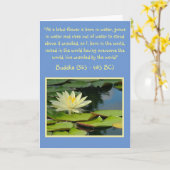 BUDDHA QUOTE/MOONLIGHT LOTUS BLOSSOM/BLANK KARTE (Gelbe Blume)