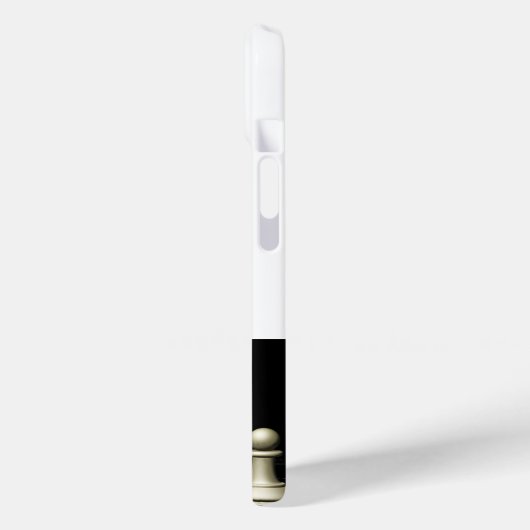 Buddha Quote und Schachspiel Schwarz-weiß Case-Mate iPhone Hülle (Rückseite / Links)