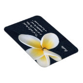 Buddha Quotes & Fragipani Blume / Kunstmeditation Magnet (Rechte Seite)