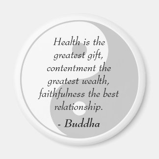 Buddha Quotes - Gesundheit, Inhalt, Treue Magnet