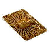 Buddha Quotes & Gold Buddha, Heiliger Garten /Dhar Magnet (Rechte Seite)