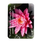 Buddha Quotes & Lotus Blume / Naturmeditation Magnet (Vertikal)