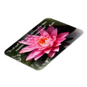 Buddha Quotes & Lotus Blume / Naturmeditation Magnet (Linke Seite)