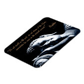 Buddha Quotes & SchlafBuddha unter Sternen /Traum Magnet (Linke Seite)