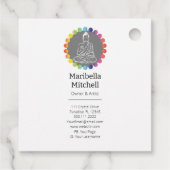 Buddha Rainbow Chakras Spirituelle metaphysische Y Geschenkanhänger (Rückseite)