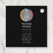 Buddha Rainbow Chakras Spirituelle metaphysische Y Geschenkanhänger (Rückseite)