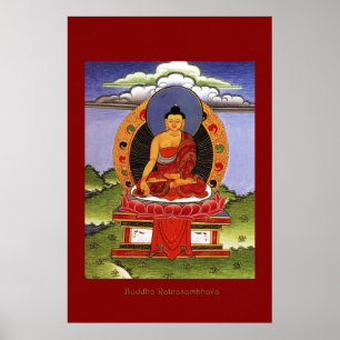 Buddha Ratnasambhava Reihe Religiöser Kunst Poster