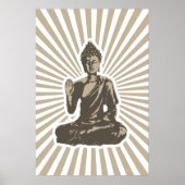 Buddha Rays Print Poster (Vorne)