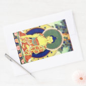 BUDDHA RECHTECKIGER AUFKLEBER (Umschlag)