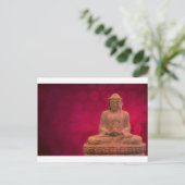Buddha Red Postkarte (Stehend Vorderseite)