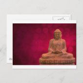 Buddha Red Postkarte (Vorne/Hinten)