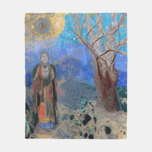 Buddha, Redon Fleecedecke (Vorderseite)