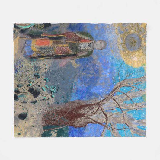 Buddha, Redon Fleecedecke (Vorderseite (Horizontal))