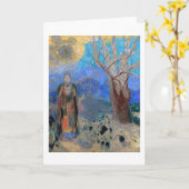 Buddha, Redon Karte (Gelbe Blume)