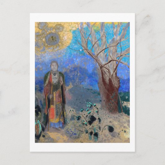Buddha, Redon Postkarte (Vorderseite)