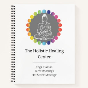 Buddha Regenbogen Chakren Spirituell Metaphysisch  Notizblock