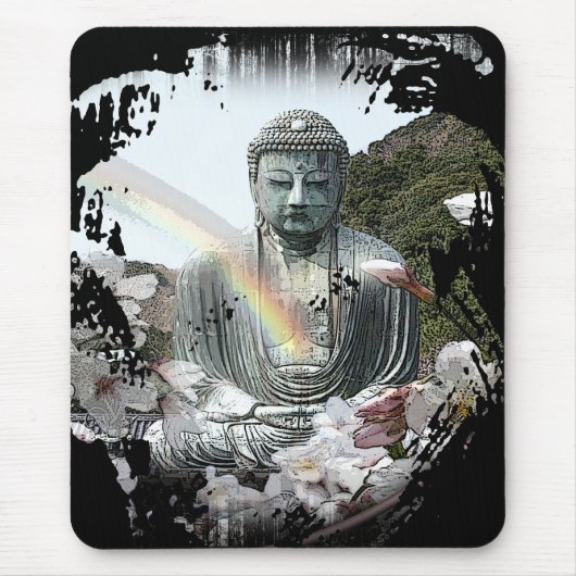Buddha-Regenbogen Mousepad (Vorne)